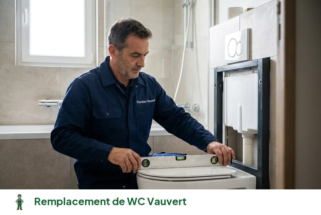 Remplacement de WC à Vauvert